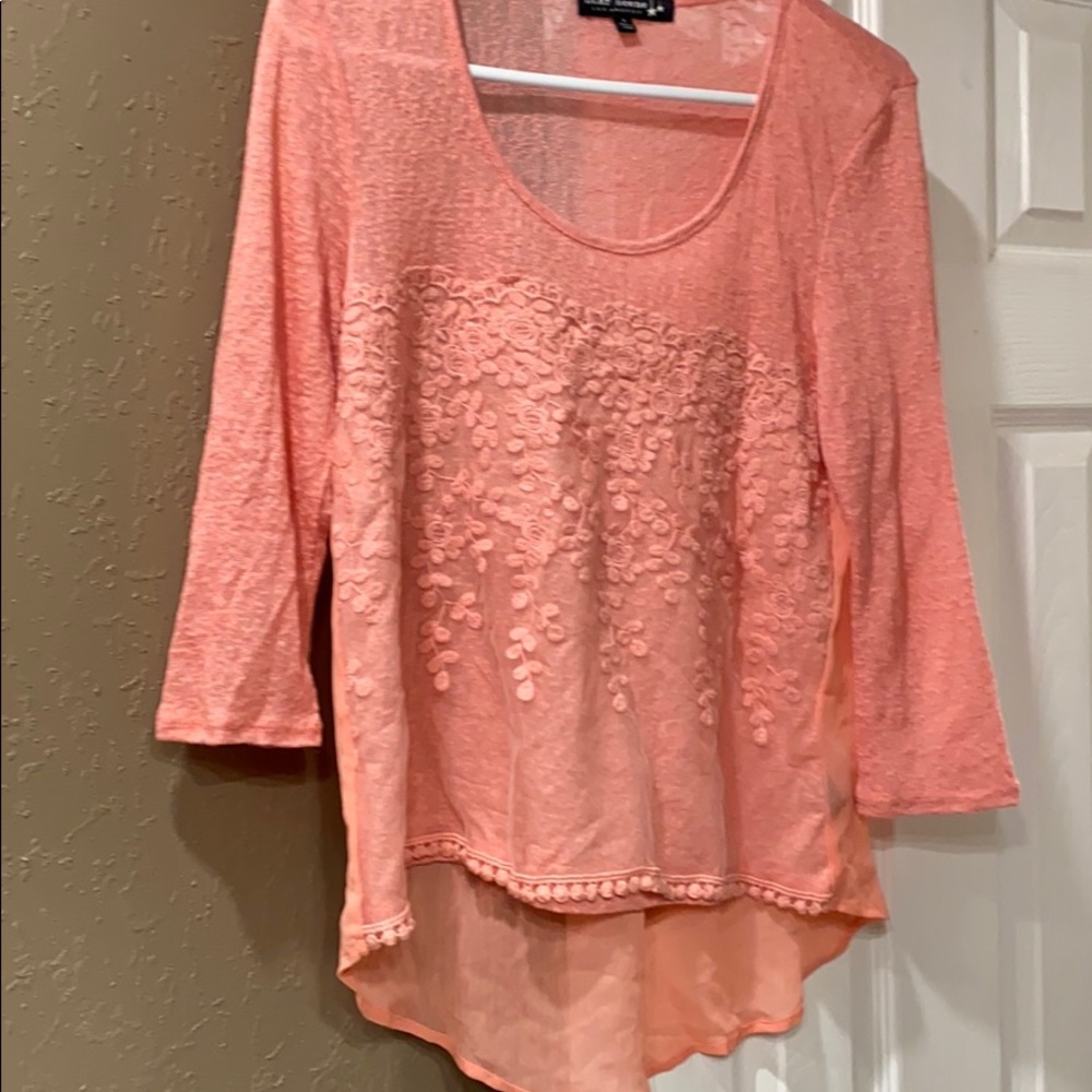 Sheer type top.